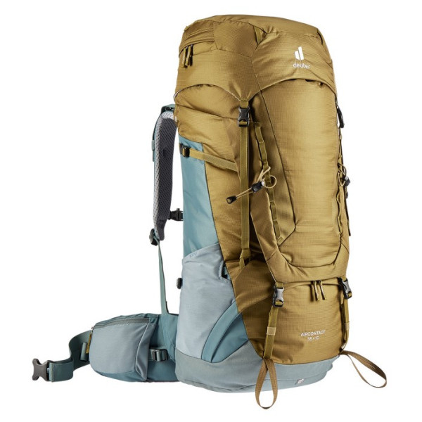 Mochila Deuter Aircontact 55+10 marrón ClayTeal