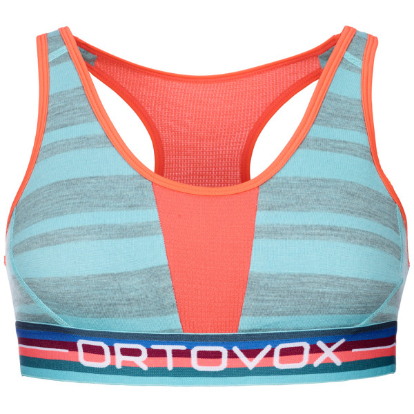 Sujetador deportivo Ortovox 185 Rock'N'Wool Sport Top azul claro IceWaterfall