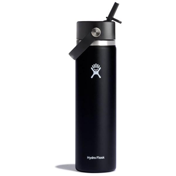 Botella térmica Hydro Flask Wide Flex Straw Cap 24 oz negro black