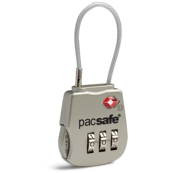 Cerradura de equipaje Pacsafe Prosafe 800 plata Silver