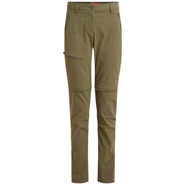 Pantalones de mujer Craghoppers NosiLife Pro Convertible Trouser III verde Wild Olive