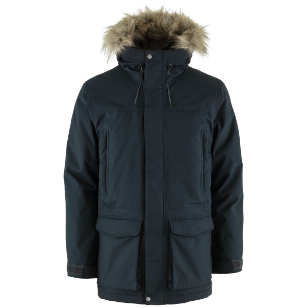 Chaqueta de invierno para hombre Fjällräven Nuuk Lite Parka azul oscuro Dark Navy