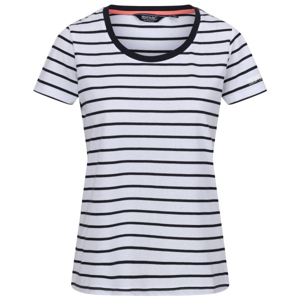 Camiseta de mujer Regatta Filandra VIII blanco/azul White/NvyStr