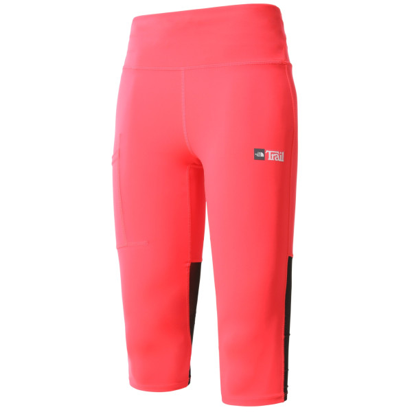 Mallas de tres cuartos para mujer The North Face Movmynt Capri rosa Brilliant Coral/Tnf Black