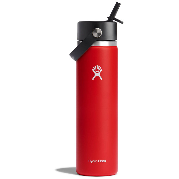 Botella térmica Hydro Flask Wide Flex Straw Cap 24 oz rojo Goji