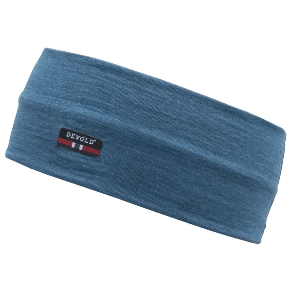 Banda para cabeza Devold Breeze Merino 150 Headband azul Blue Melange