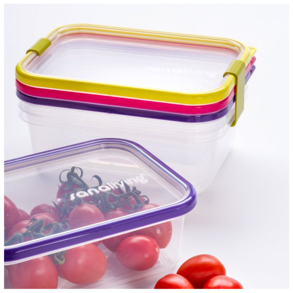 Caja de alimentos Omada Sanaliving Box Set 3x 19x14x9cm/1,3L