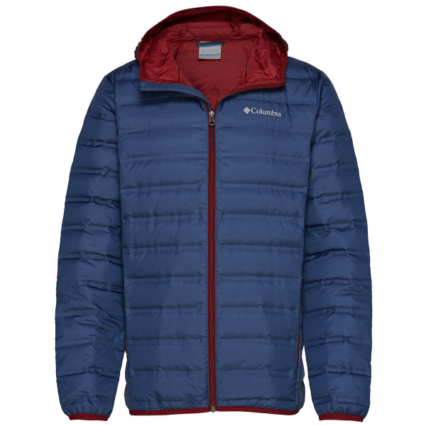 Chaqueta de hombre Columbia Lake 22 Down Hdd Jacket azul/rojo DarkMountain