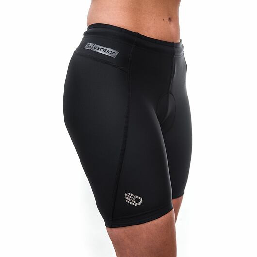 Pantalones cortos de ciclismo para mujer Sensor Cyklo Entry True Black