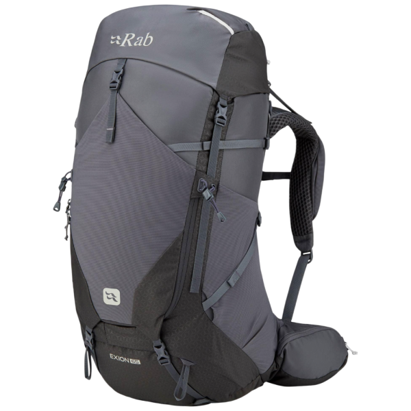 Mochila de senderismo Rab Exion 65 gris Anthracite/Graphene