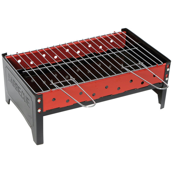 Barbacoa de carbón vegetal Bo-Camp Barbecue Compact negro/rojo Black/Red