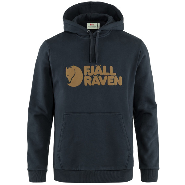 Sudadera de hombre Fjällräven Fjällräven Logo Hoodie M azul Dark Navy