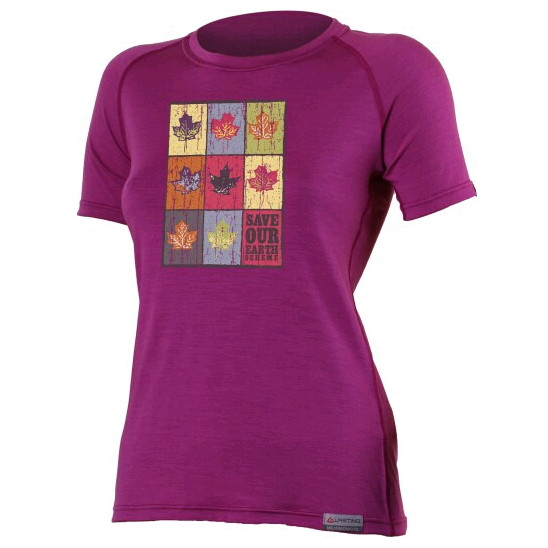 Camiseta funcional de mujer Lasting List rosa