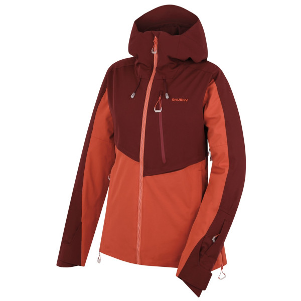 Chaqueta de mujer Husky Mistral L rojo bordo/fd. red