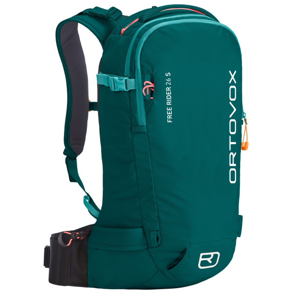 Mochila para esquí de travesía Ortovox Free Rider 26 S verde Pacific Green