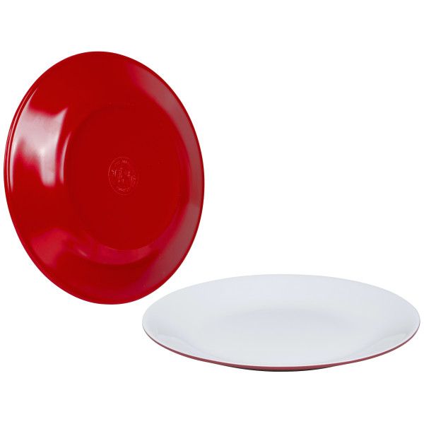 Juego de platos Bo-Camp Dinner plate Two tone - 4ks rojo Red