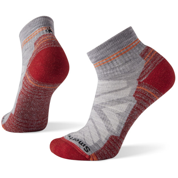 Calcetines de mujer Smartwool W Performance Hike Light Cushion Ankle gris/rojo LightGray