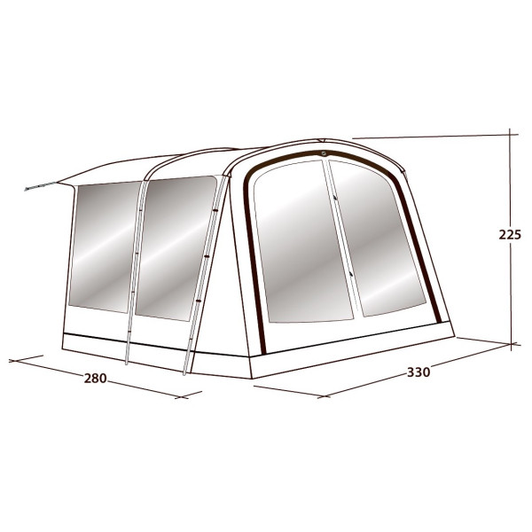 Extensión de carpa Outwell Universal Awning Size 3