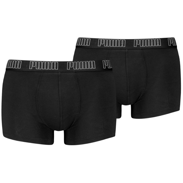 Calzoncillos bóxer para hombre Puma Everyday Trunk 2P negro Black