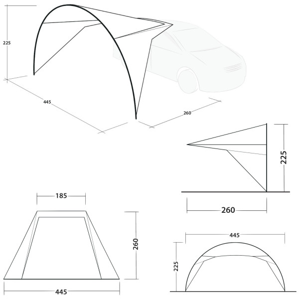 Toldo Outwell Forecrest Canopy