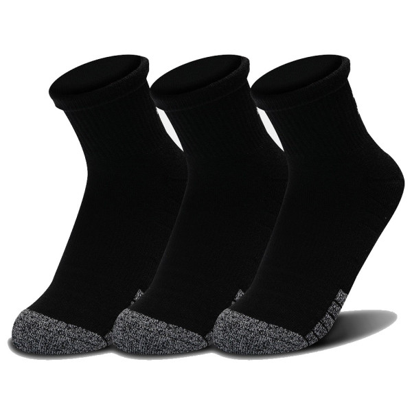 Calcetines Under Armour Heatgear Quarter 3pk negro Black/Black/Steel