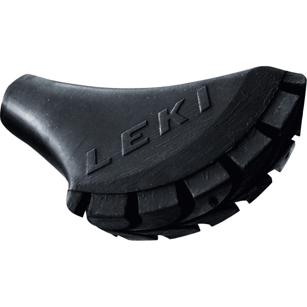 Pieza de terminación Leki Rubber tip Walking negro Black