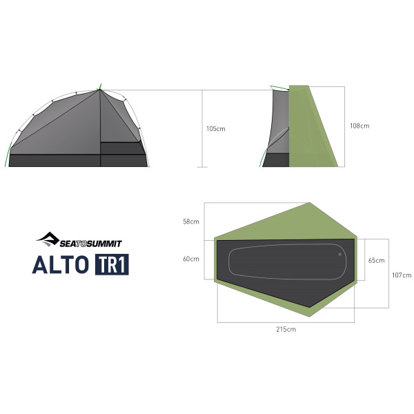 Tienda ultraligera Sea to Summit Alto TR1