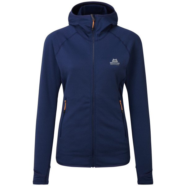 Sudadera de mujer Mountain Equipment W's Eclipse Hooded Jacket azul oscuro MedievalBlue