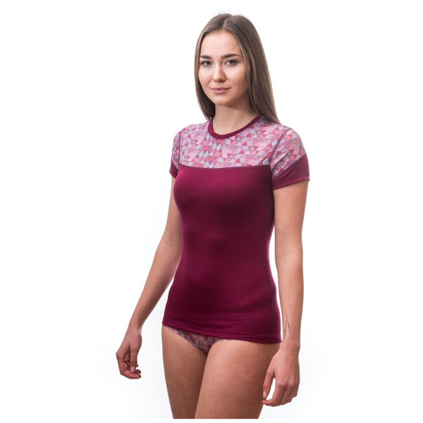 Camiseta funcional de mujer Sensor Merino Impress (short sleeve)