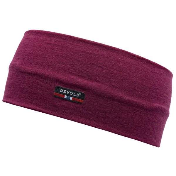 Banda para cabeza Devold Breeze Merino 150 Headband violeta Beetroot