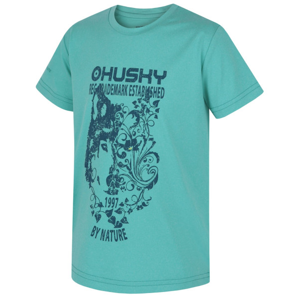 Camiseta para niños Husky Tash K verde claro turquoise