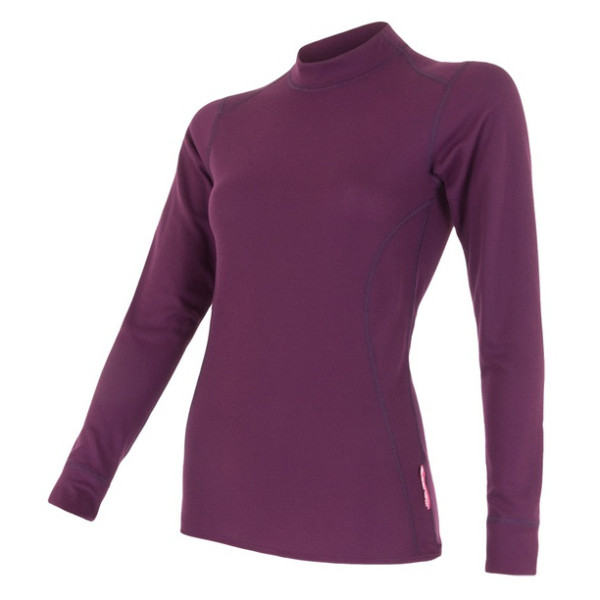 Camiseta de mujer Sensor Double Face dl. rukáv violeta Purple