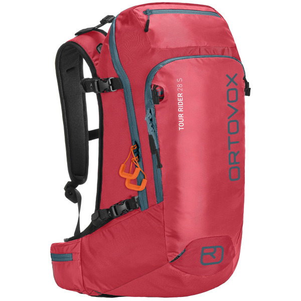 Mochila Ortovox Tour Rider 28 S (2022) burdeos HotCoral