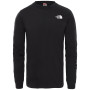 Camiseta de hombre The North Face Simple Dome Tee Long Sleeve negro TnfBlack