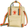 Bolsa de hombro Fjällräven Kånken Rainbow Sling beige Light Oak-Rainbow Pattern