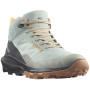Calzado de senderismo para mujer Salomon Outpulse Mid Gore-Tex azul/naranja Wrought Iron / Ebony / Blazing Orange