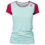 Camiseta de mujer Rafiki Chulilla 2023 verde/rojo eggshell blue/earth