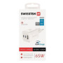 Adaptador Swissten GaN Travel Charger 2X USB -C + USB-A