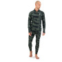 Camiseta funcional de hombre Mons Royale Cascade Merino Flex 200 1/4 Zip Rosin Motion