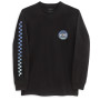Camiseta de hombre Vans Original Checkerboard C LS negro Black