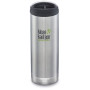 Botella térmica Klean Kanteen TK Wide 16 oz plata BrushedStainless