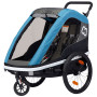 Remolque para bicicleta Hamax Avenida twin azul Petrol