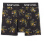 Calzoncillos bóxer funcionales para hombre Smartwool M Merino Print Boxer Brief Boxed negro/naranja black-multi
