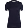 Camiseta de mujer Icebreaker Tech Lite II SS Tee azul oscuro midnight navy