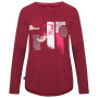 Camiseta de mujer Loap Abenka rojo Pomegranate/Pink