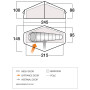 Tienda de campaña de senderismo Vango Apex Compact 100