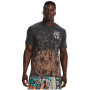 Camiseta de hombre Under Armour Destroy All Miles Tee gris Jet Gray / Cerulean / Retro Pink