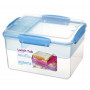 Caja de comida Sistema Sistema Lunch Tube To Go 2,3L azul claro