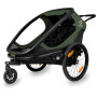 Remolque para bicicleta Hamax Outback 2in1 verde/negro