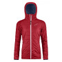 Chaqueta de mujer Ortovox Swisswool Piz Bernina Jacket W burdeos HotCoral